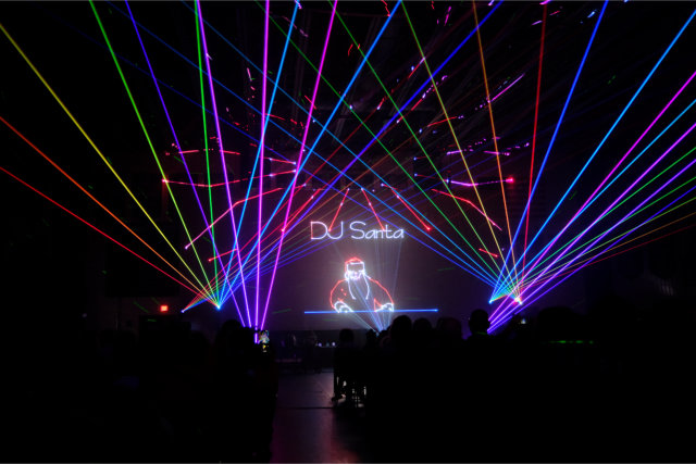 Picture of laser show for Urban 15, San Antonio, Texas